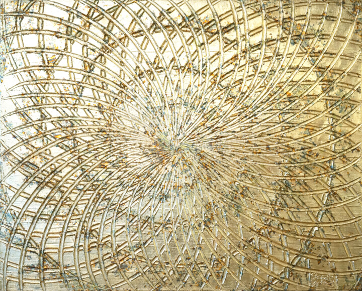 Schilderij getiteld "Genesis 42." door Sarah I. Avni, Origineel Kunstwerk, Acryl Gemonteerd op Frame voor houten brancard