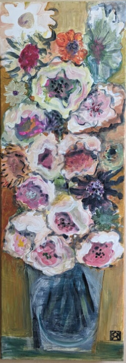 bouquet de fleurs Картина, 35,4x11,8 in