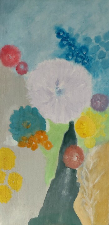 「Fleurs Fleurs」というタイトルの絵画 Morris Vetによって, オリジナルのアートワーク, アクリル