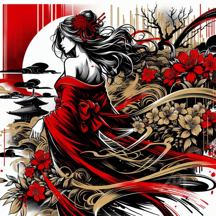 De rouge et de passion 数字艺术