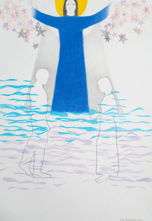 The Moon's Blessing 图画, 23.2x16.5 in