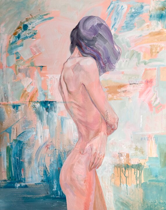 Escape from the reality 绘画, 39.4x31.5 in