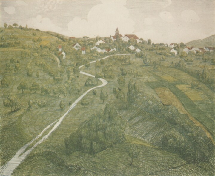 Belmont près de Lausanne Drawing