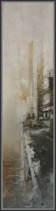 「Around the corner」というタイトルの絵画 Jicéによって, オリジナルのアートワーク, オイル