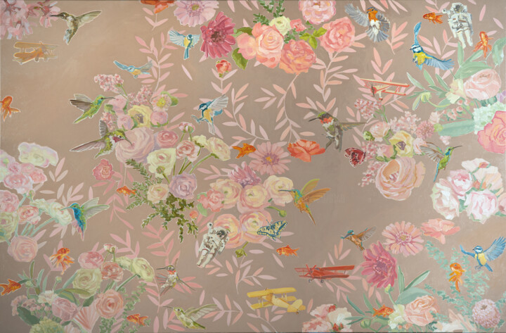 Alles was fliegt 绘画, 47.2x70.9 in