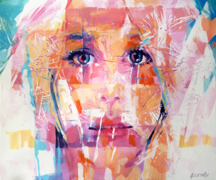 PINK PORTRAIT C 绘画, 39.4x47.2 in