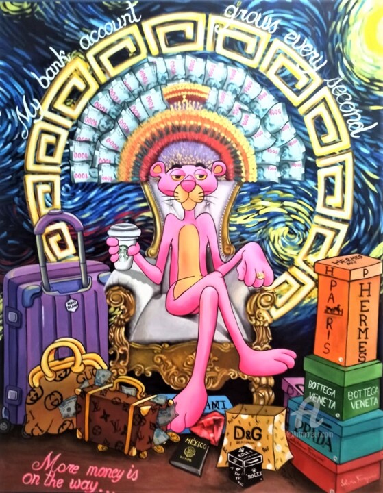 More Money is on the way 绘画, 59.1x47.2 in