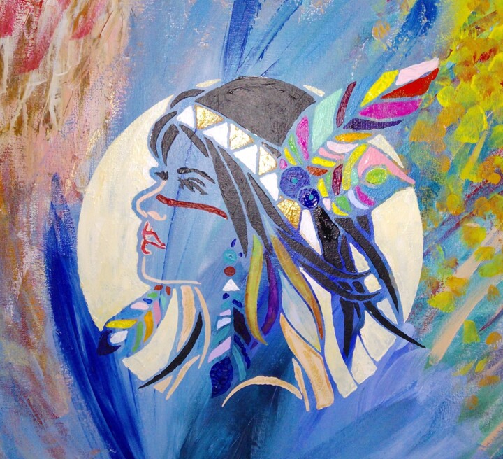 Chamane 🪶 绘画, 27.6x27.6 in
