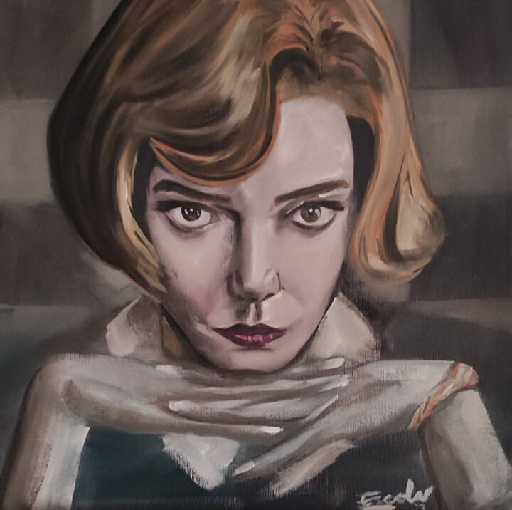 Beth Harmon 绘画, 11.8x11.8 in