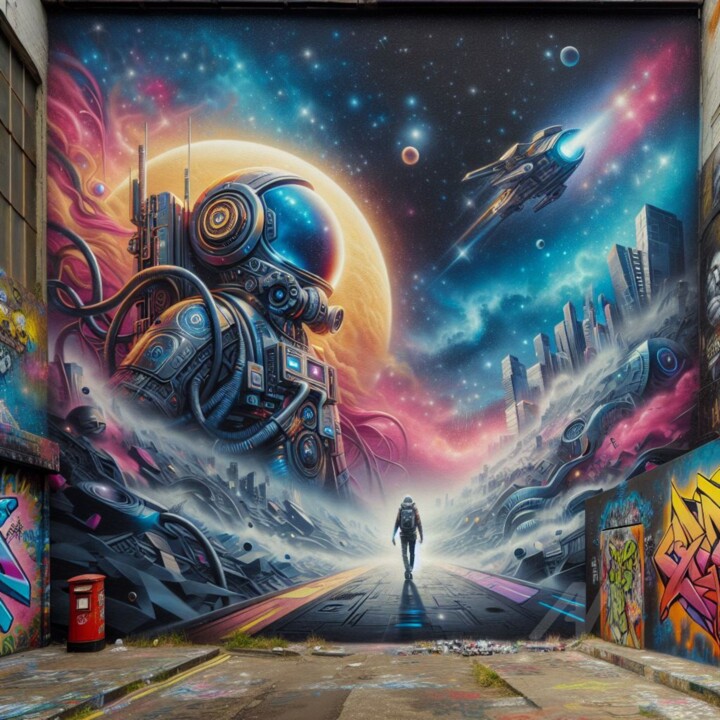 Trompe l'œil futuriste 数字艺术