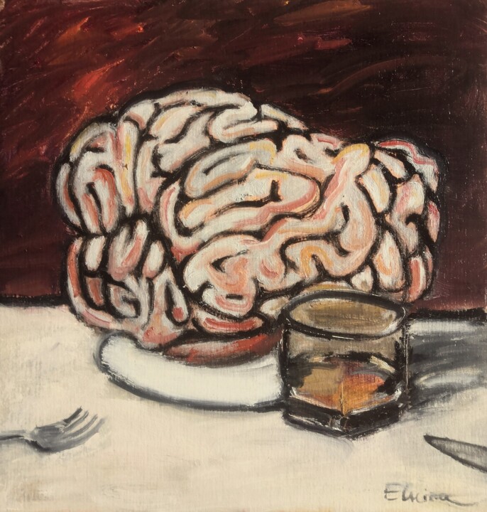 Reflection 绘画, 13.8x13 in