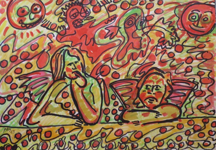 绘画,  11.7x16.4 in 
