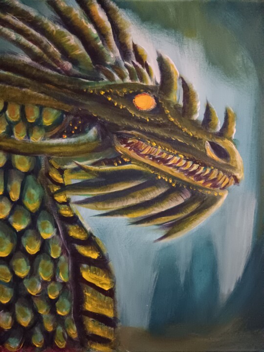 Dragon2 绘画, 19.7x15.8 in