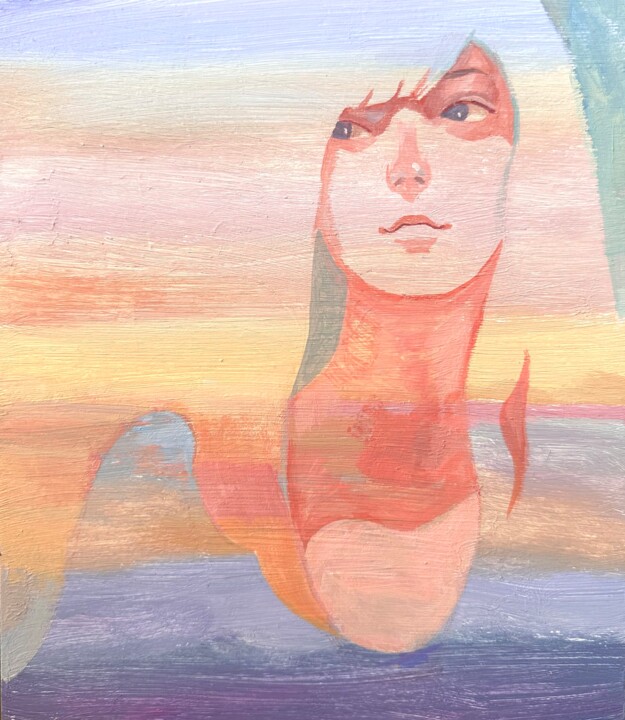 “Dream” 绘画, 7.9x6.3 in