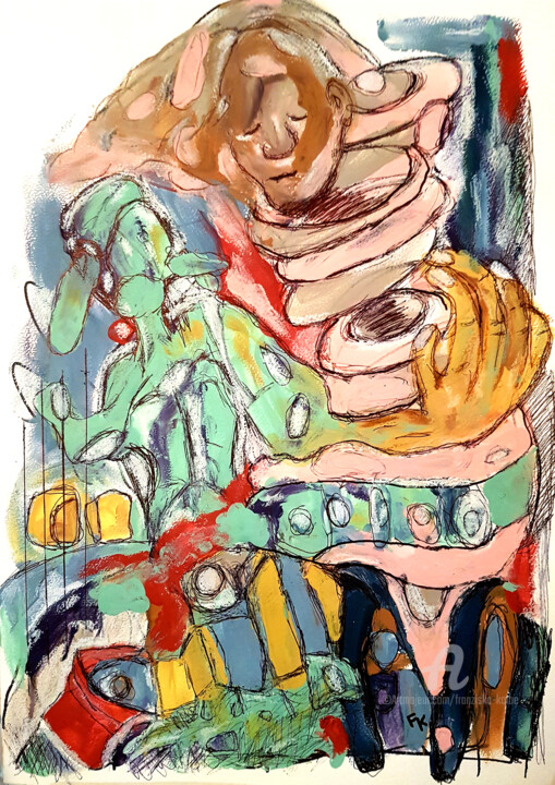 绘画,  16.5x11.7 in 