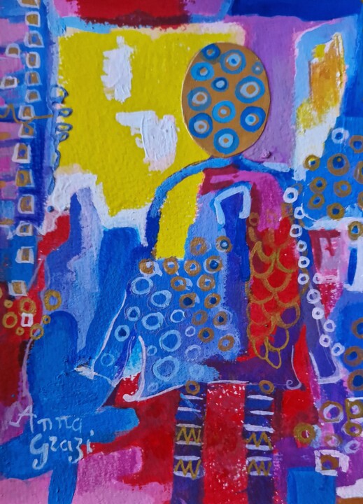 Le poète 绘画, 6.1x4.7 in