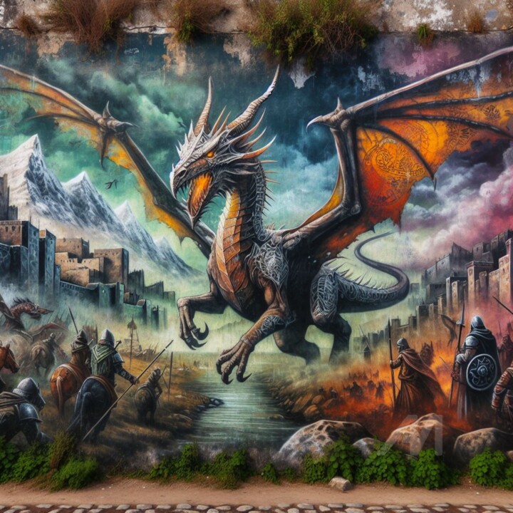 le retour des dragons 数字艺术