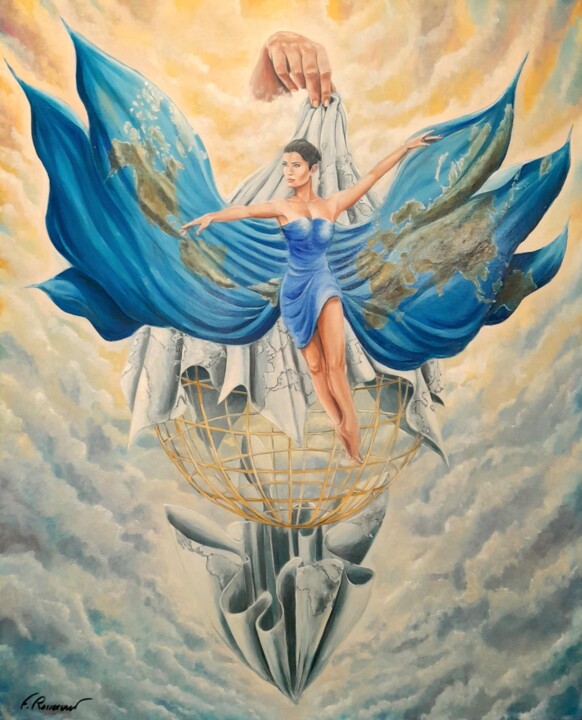 Le voile 绘画, 39.4x31.9 in