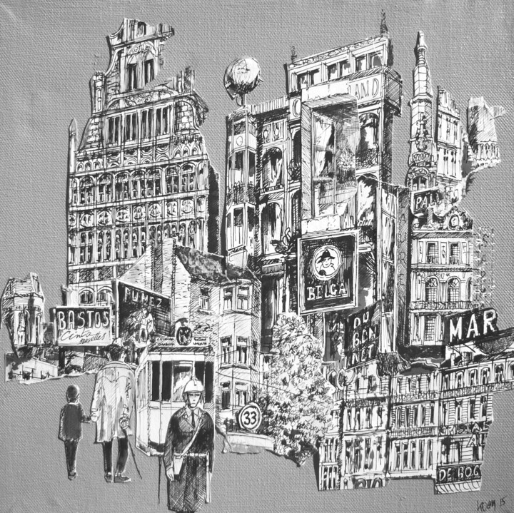Bruxelles 3 图画, 11.8x11.8 in