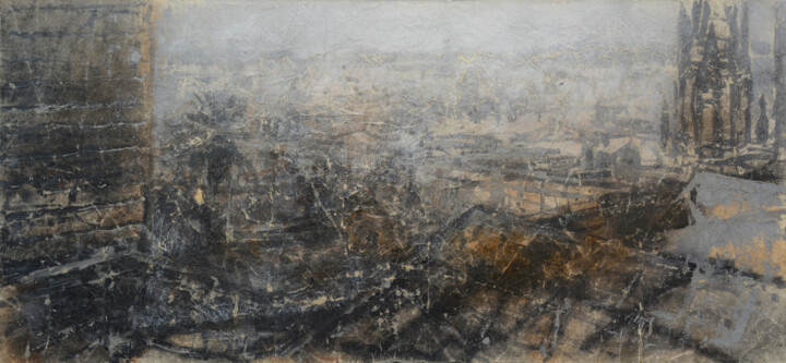 Cathedral of the Holy Cross and Santa Eulalia 图画, 18.9x41.3 in