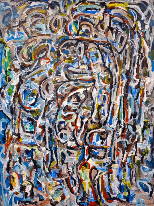 Lockup 绘画, 40x30 in