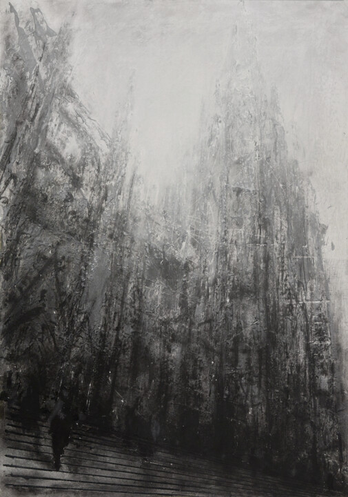 Dibujo titulada "Cathedral Church of…" por Marcin Szymielewicz (Szymielewicz), Obra de arte original, Tinta