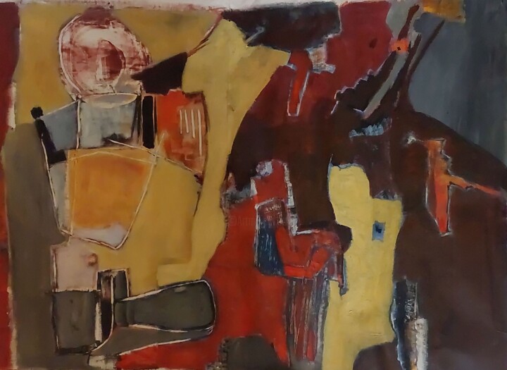 trés dérangeant 绘画, 29.5x40.9 in
