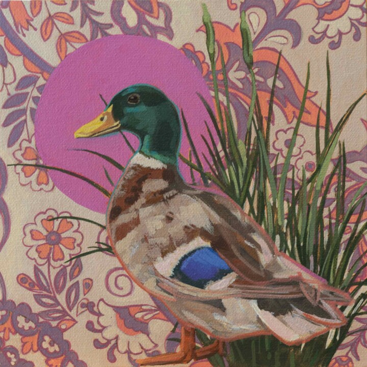 Erpel 绘画, 7.9x7.9 in