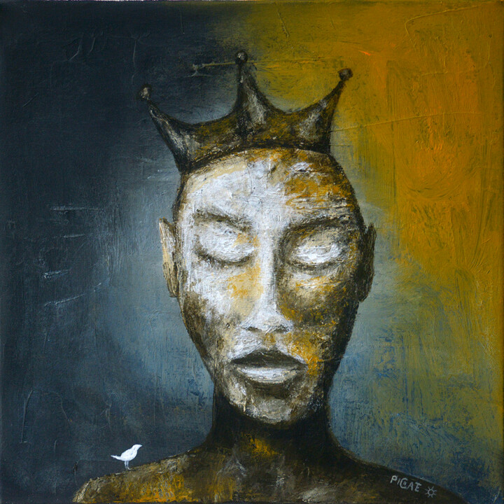L’Ado ne Doute de Rien 绘画, 15.8x15.8 in