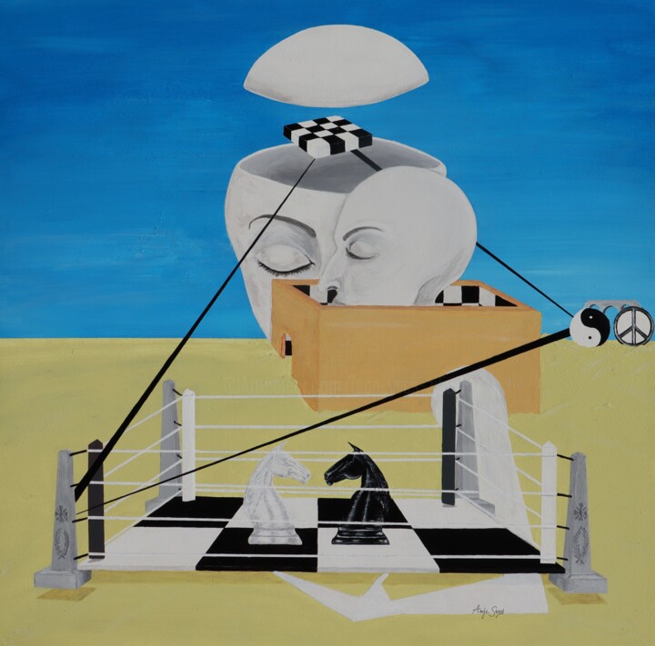 Dualité 绘画, 27.6x27.6 in