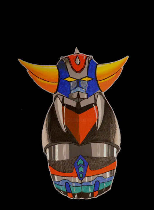 Goldorak 绘画, 9.5x7.1 in