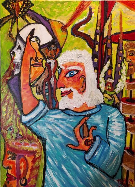El camino es elección 绘画, 36.2x25.6 in
