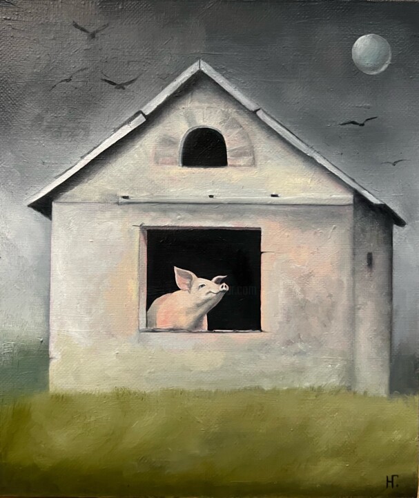 Dream on 绘画, 13.8x11.8 in