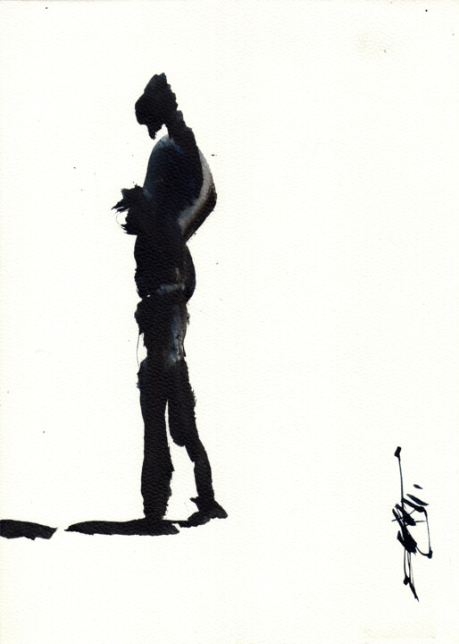 N°832 Solitude 绘画, 11.7x8.1 in