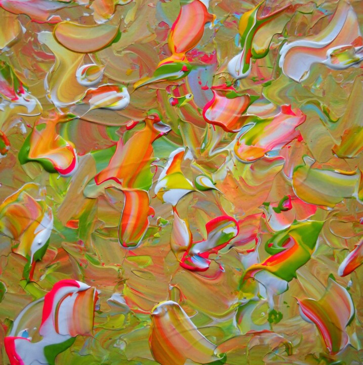 Rainbow sorbet 绘画, 10x10 in