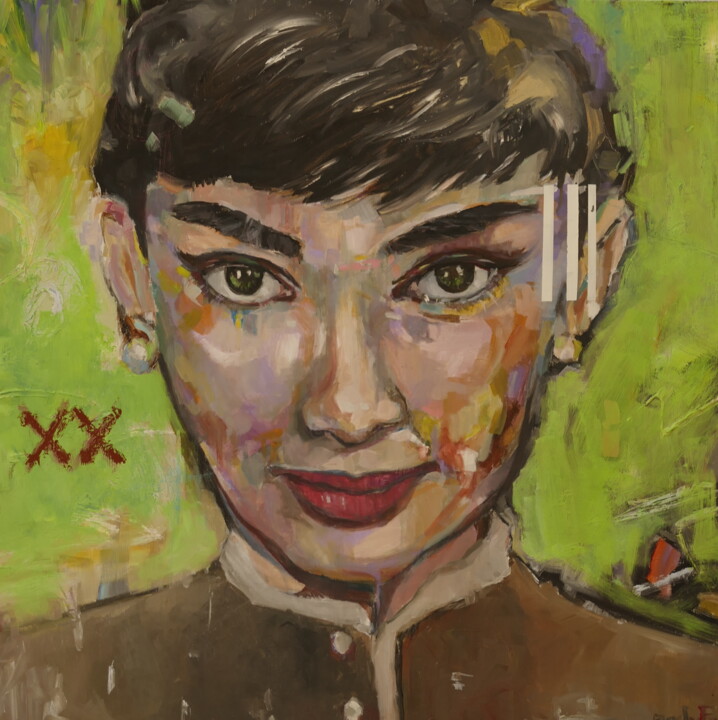 Schilderij getiteld "icon #1" door Andy Fung, Origineel Kunstwerk, Acryl