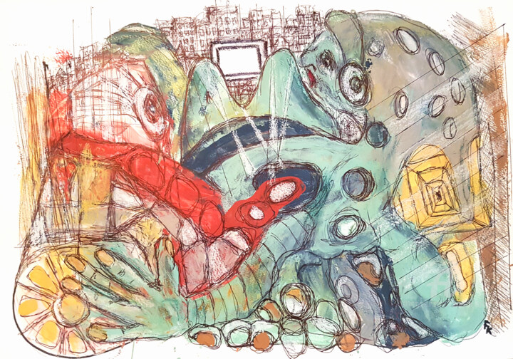 绘画,  11.7x16.5 in 