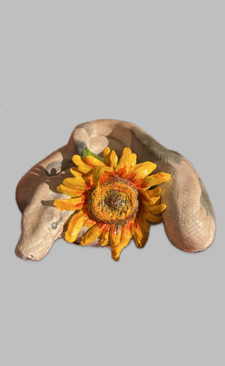 Boa au soleil 雕塑, 3.9x9.1 in