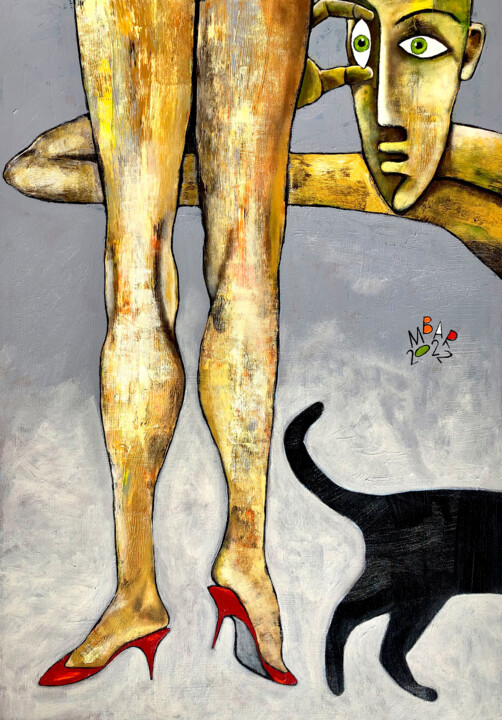Out of eyeshot Painting, 39.4x27.6 in