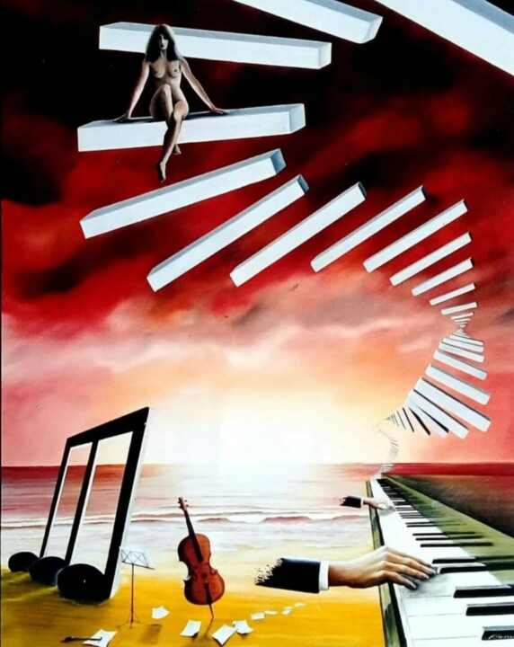 Délire symphonique 绘画, 45.7x35 in