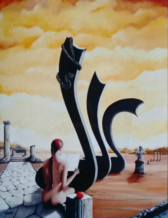 Le jardin d'Eden 绘画, 45.7x35 in