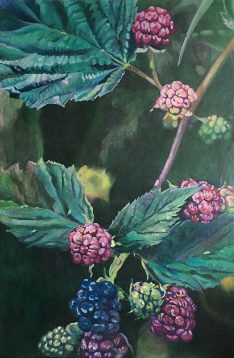 Pas mûres 绘画, 45.3x29.5 in