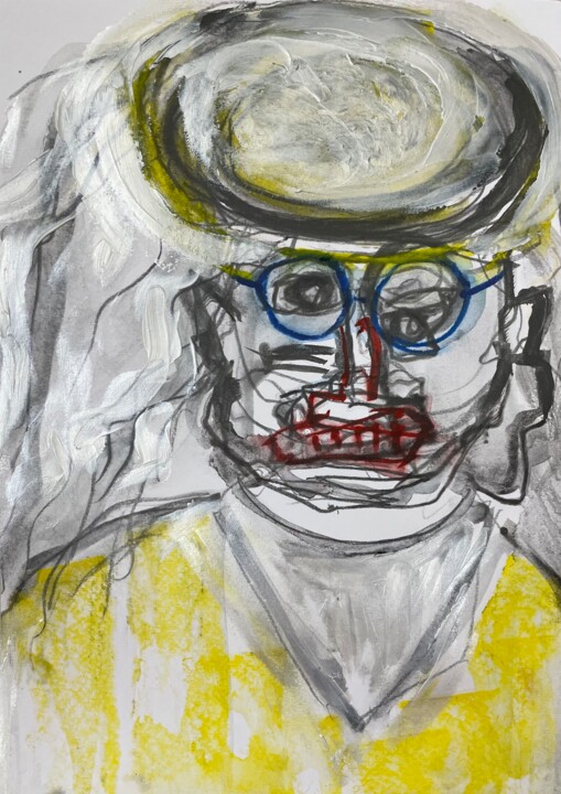 绘画 标题为“The Man The World H…” 由Susanne Caecilie Walther, 原创艺术品, 丙烯