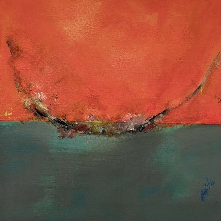 Peinture intitulée "Aube" par Conie Senac, Œuvre d'art originale, Acrylique