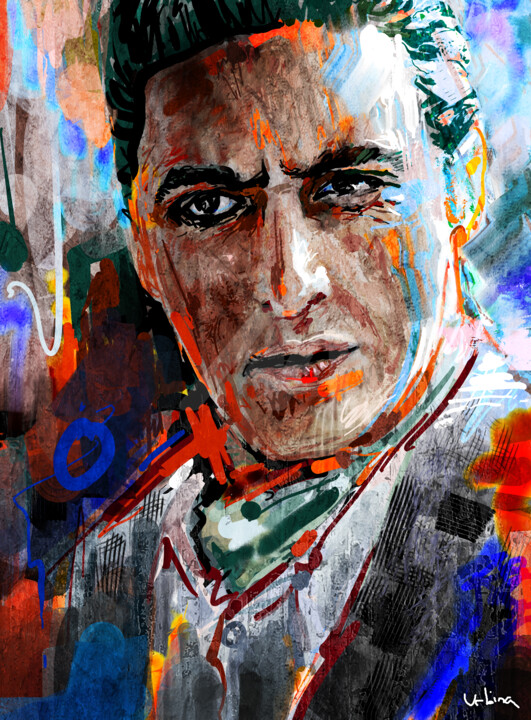 Al Pacino "the young godfather" 数字艺术, 32x23.6 in