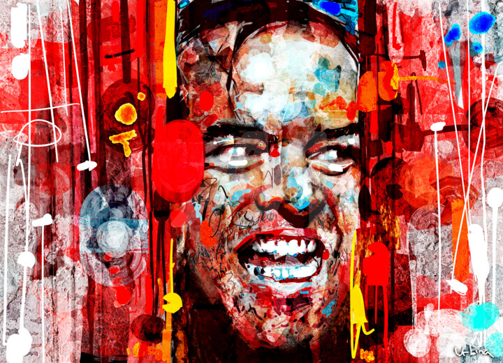 Jack Nicholson 数字艺术, 23.6x32.7 in