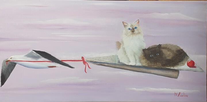 Andiamo a giocare 绘画, 11.8x23.6 in