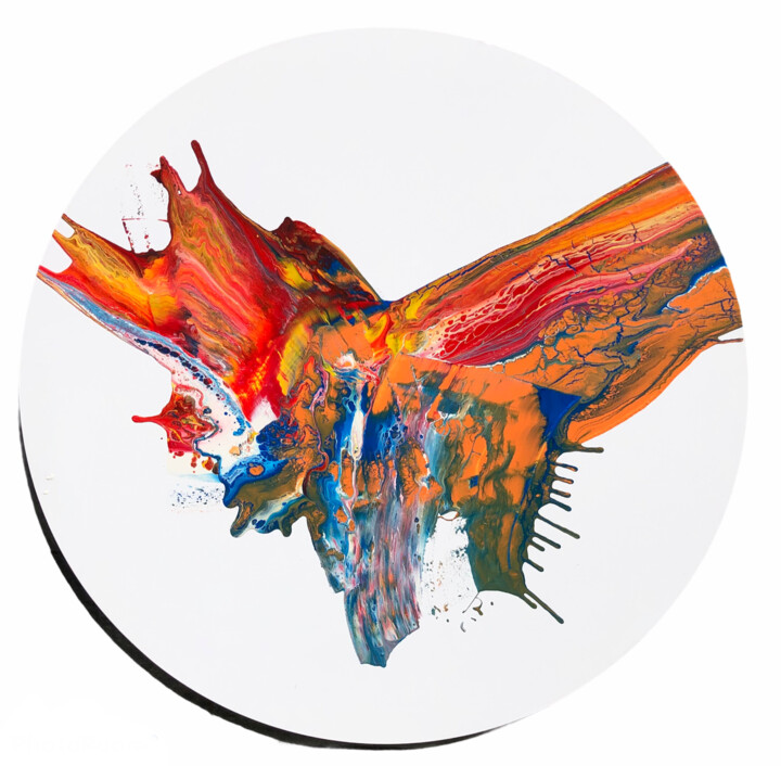 Painting titled "Energie" by Guido Mannini, Original Artwork, Enamel