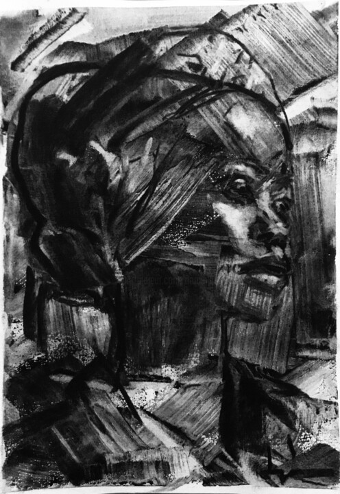 Demoiselle 图画, 11.4x8.7 in