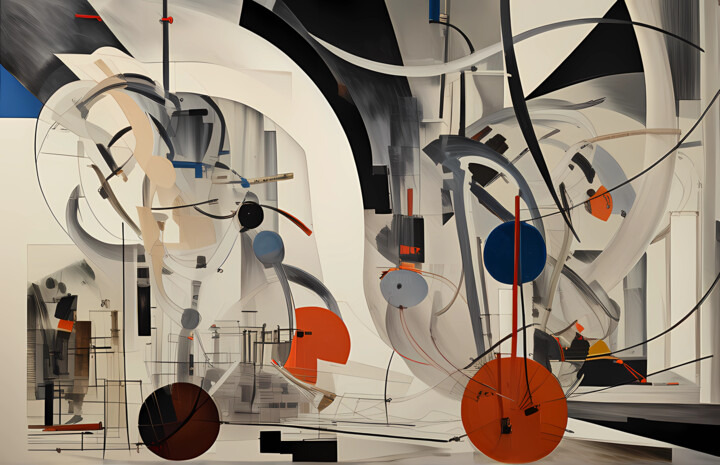 Digital Arts titled "G. Abstract art" by Pict T Mosb, Original Artwork, AI generated image